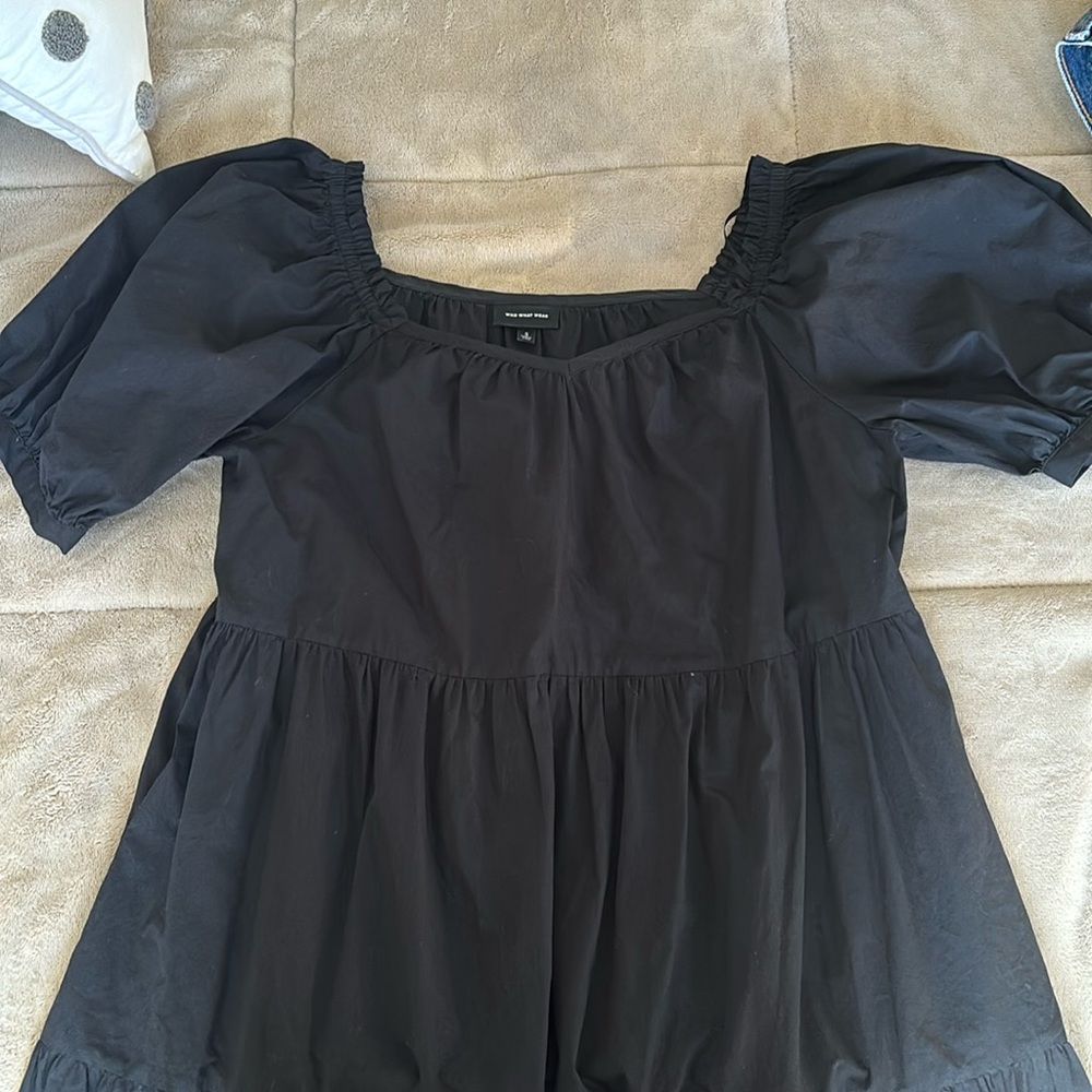 Who What Wear Boho Tiered Babydoll Dress